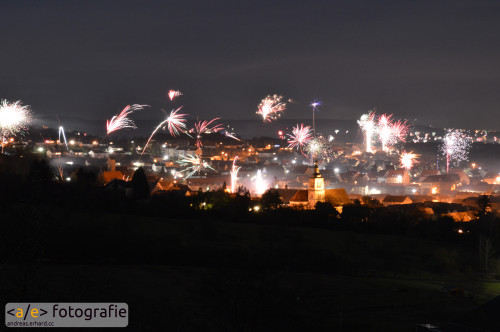 Feuerwerk über Königsberg