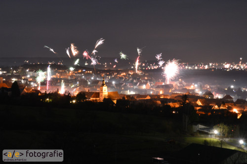 Feuerwerk über Königsberg
