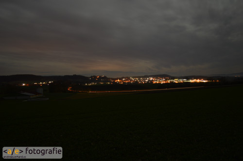 Blick auf Königsberg bei Nacht