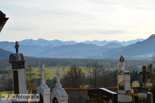 Blick auf die Alpen