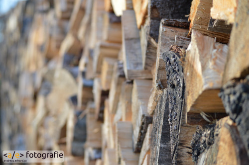 Ein Holzstoß